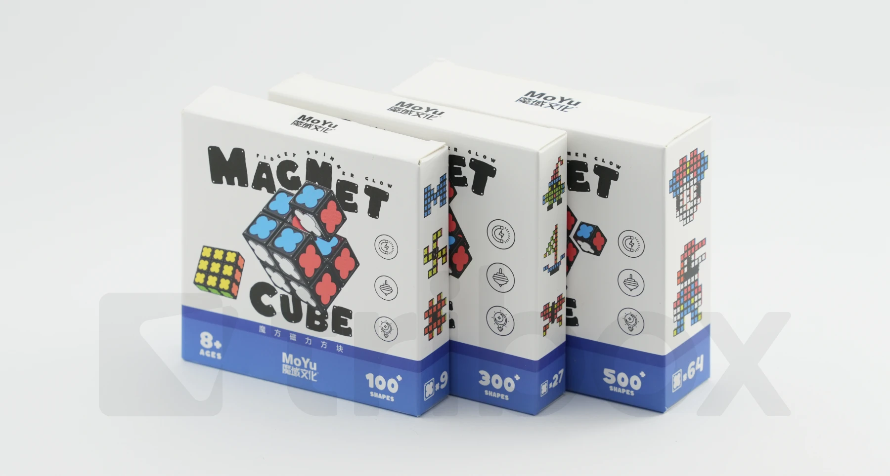 限定品YOSAテラキューブ。ミトン、クロス、ケース付高純度テラ鉱石99.99% triboxストア / MoYu Magnet Cube Building Blocks 27pcs